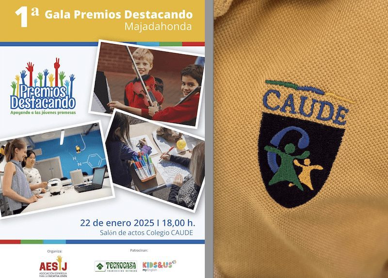 Colegio Caude Majadahonda acoge los Premios «Destacando» que galardonan también al San Pío X, Sta Catalina, Mª de Zayas y Leonardo Da Vinci