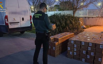 Una furgoneta robada en Majadahonda recuperada tras el robo frustrado de 333 cajas de electrodomésticos de un camión en Guadalajara