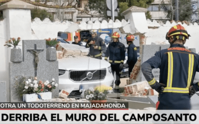 El conductor de 70 años que empotró su todoterreno automático contra el cementerio de Majadahonda se convierte en noticia nacional