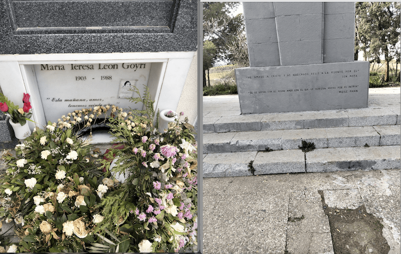 Visita al Cementerio de Majadahonda: «Flores para María Teresa»