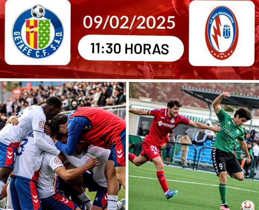 «Duelo de altura» del Rayo Majadahonda en Getafe contra Gabi, Rubi y Manu Alcázar