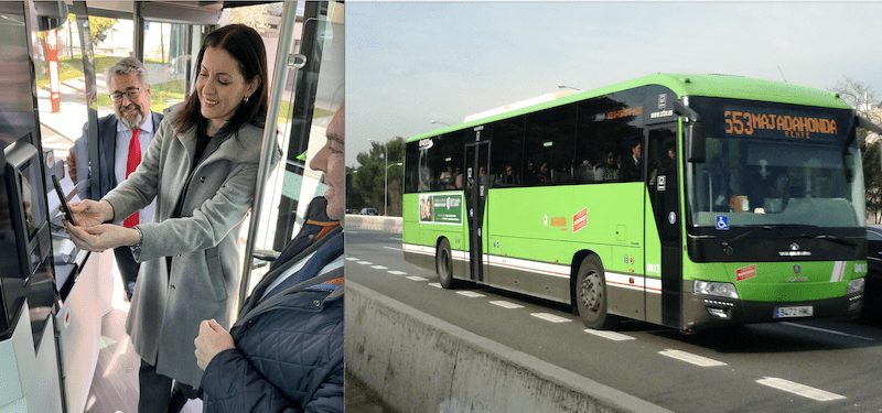 La alcaldesa de Majadahonda se sube al bus pagando con tarjeta y proclama que “el dinero va perdiendo terreno”: José Mª Babot replica