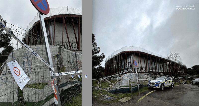 El Ayuntamiento de Majadahonda ordena por sorpresa derribar el edificio de la London School frente a la Estación de RENFE