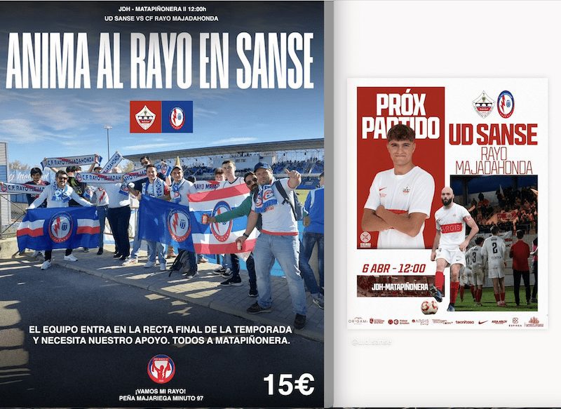 «Duelo de titanes» en Matapiñonera con «Sanse» y Rayo Majadahonda en sus mejores rachas a falta de 5 partidos