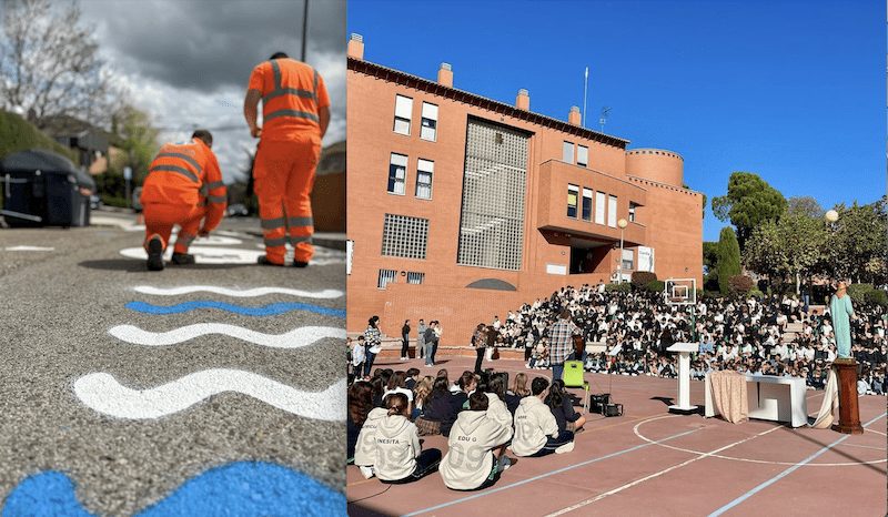 Educación Majadahonda: ayudas para transporte escolar, camino seguro para Mª Auxiliadora, árboles del Machado y Reparadoras