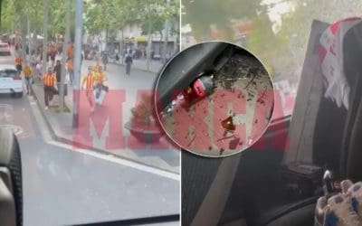 Falló la seguridad: condenas a los violentos del Sant Andreu y enorme eco en la prensa por el ataque al bus del Rayo Majadahonda