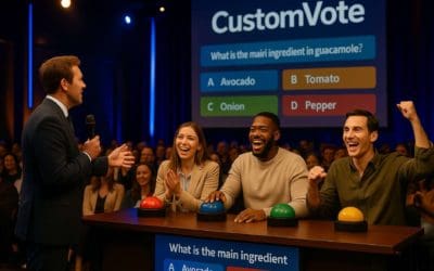 Custom Vote transforma concursos en directo con pulsadores interactivos y experiencias gamificadas a medida
