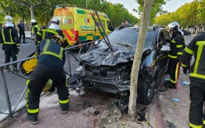 Majadahonda (vídeo): oleada de robos en coches del Parque Clamart, incendio provocado junto al Punto Limpio y aparatoso accidente en la Avenida España
