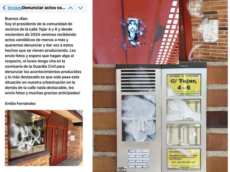 Lectores Majadahonda: vandalismo en la calle Tejar, un «extraño» fontanero, jardinería en horas punta de Renfe y gamberrada de dos chicas
