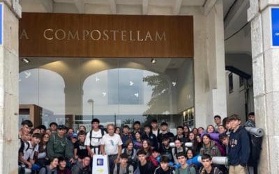 Jóvenes peregrinos de Majadahonda, Las Rozas, Galapagar y Torrelodones en el «Camino Inglés» para llegar a Santiago de Compostela