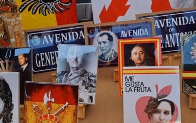 Debate nacional en España sobre la legalidad de vender retratos de Franco junto a los de Ayuso en el Mercadillo de Majadahonda