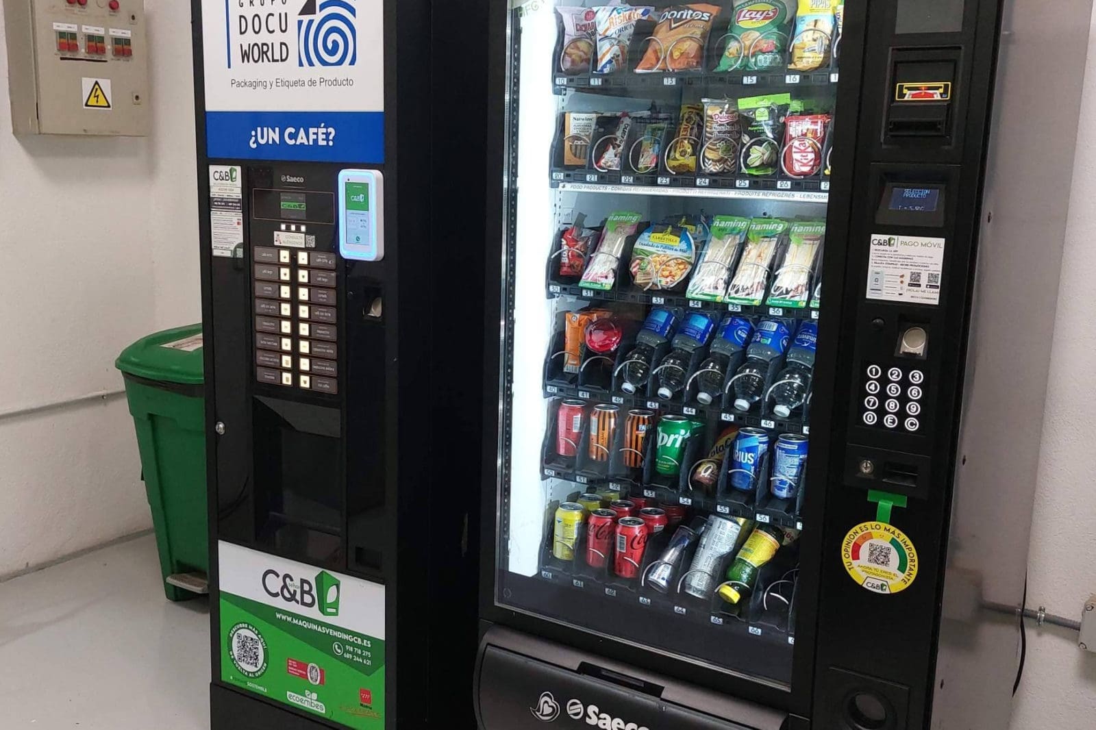 C&B Señor instala y mantiene máquinas vending personalizadas con atención técnica 24 horas en Madrid