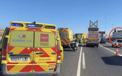 Vídeo: El motorista que falleció en la M-50 cerca del Hospital Puerta de Hierro Majadahonda era un bombero