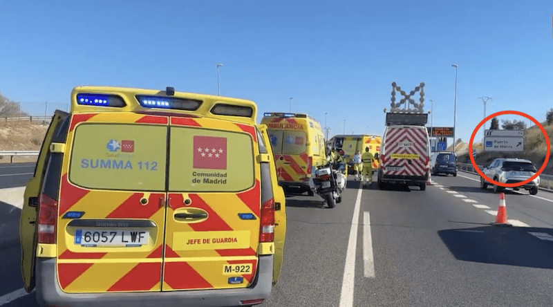 Vídeo: El motorista que falleció en la M-50 cerca del Hospital Puerta de Hierro Majadahonda era un bombero