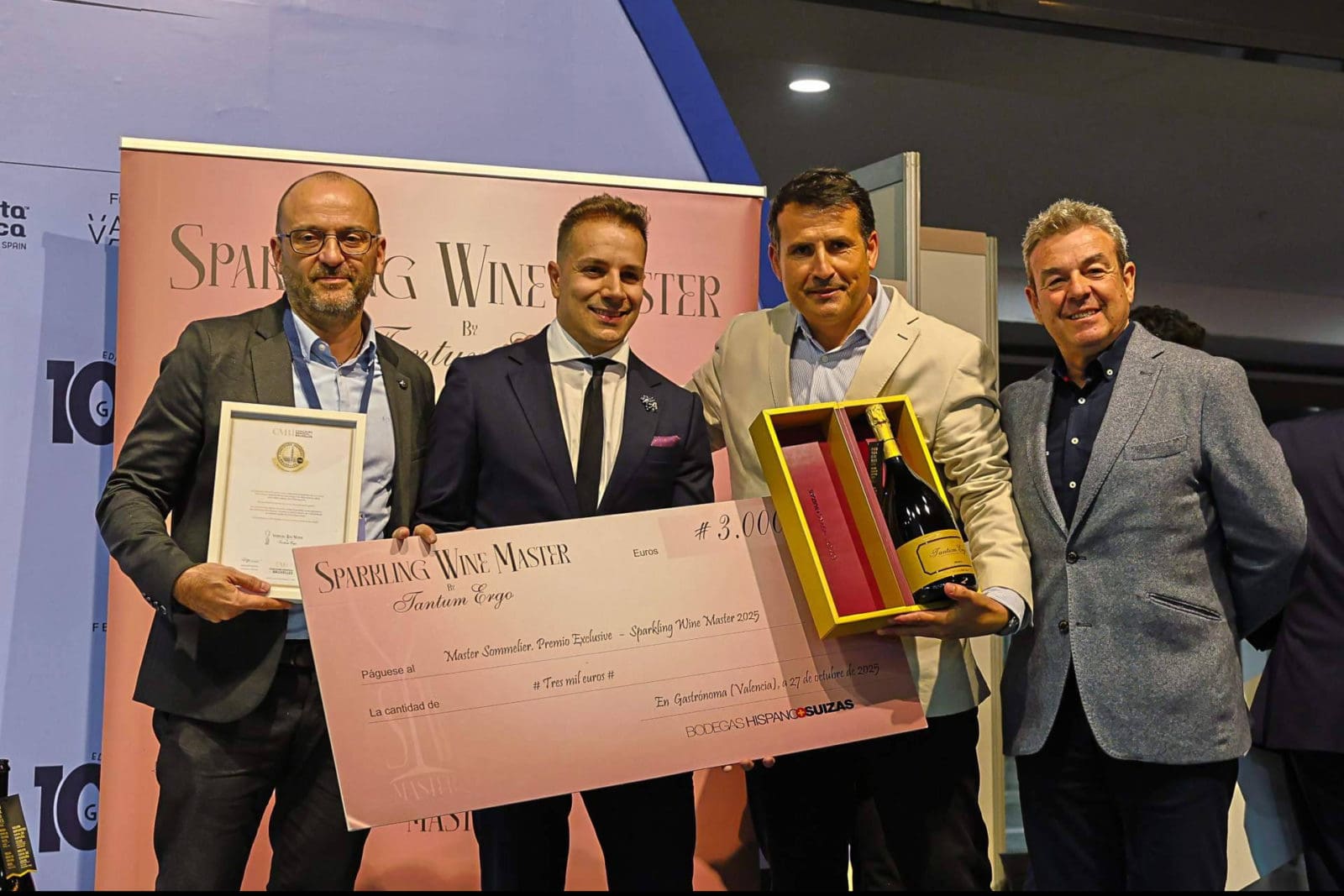 Alejandro Aparicio Villoria se proclama Master Sommelier 2025 en el Sparkling Wine Master by Tantum Ergo