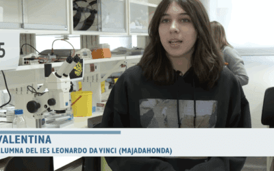 Valentina, alumna del Instituto Leonardo da Vinci (Majadahonda), protagonista de la Semana de la Ciencia en el Instituto Carlos III: 200 alumnos en 7 actividades