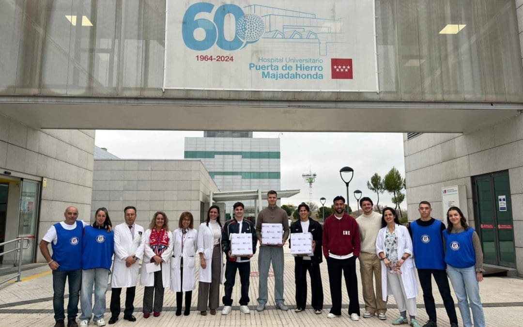 «Triplete» navideño del At. Madrid en el Hospital Puerta de Hierro Majadahonda