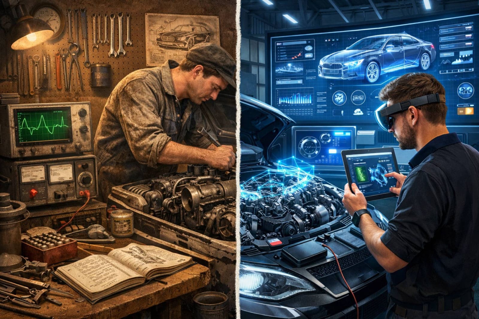 Del taller mecánico al taller digital; así cambia la reparación cuando el coche ya es software y sensores
