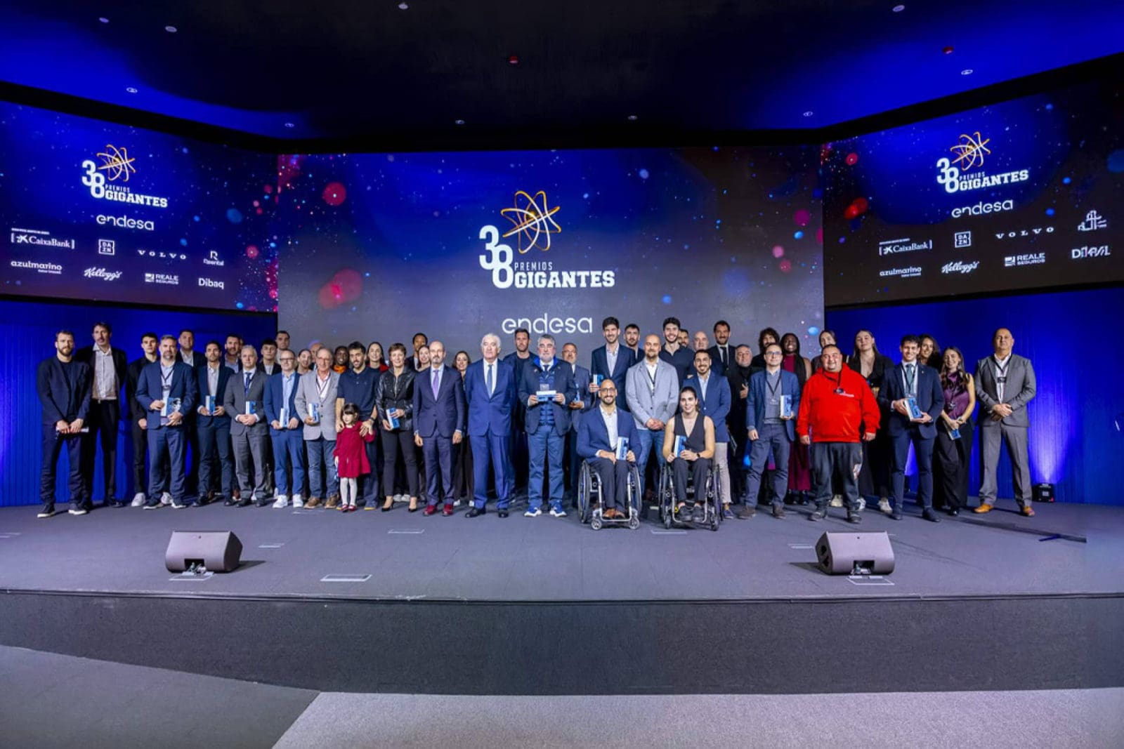 La Gala de los Premios Gigantes reúne a las grandes figuras del baloncesto en una edición histórica