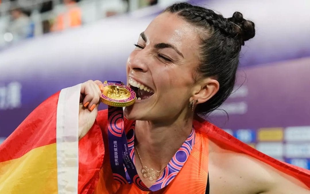 La atleta española de moda es de Majadahonda, se llama Blanca Hervás y su entrenador es el majariego Julio Rifaterra: «arrasa» en Polonia