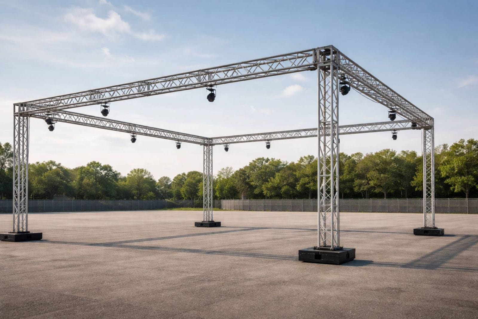 Estructuras truss para stands y eventos, la propuesta de alquiler truss de ASB Audiovisuals