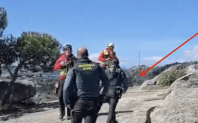 Una senderista termina en el Hospital de Majadahonda en helicóptero tras romperse el tobillo en una montaña de Torrelodones