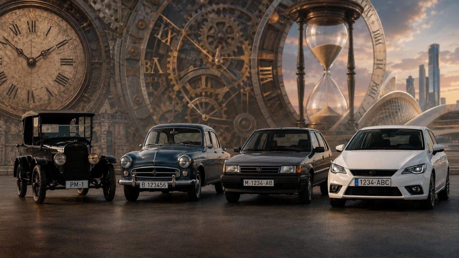 Matrículas de coche en España; más de un siglo de historia sobre ruedas