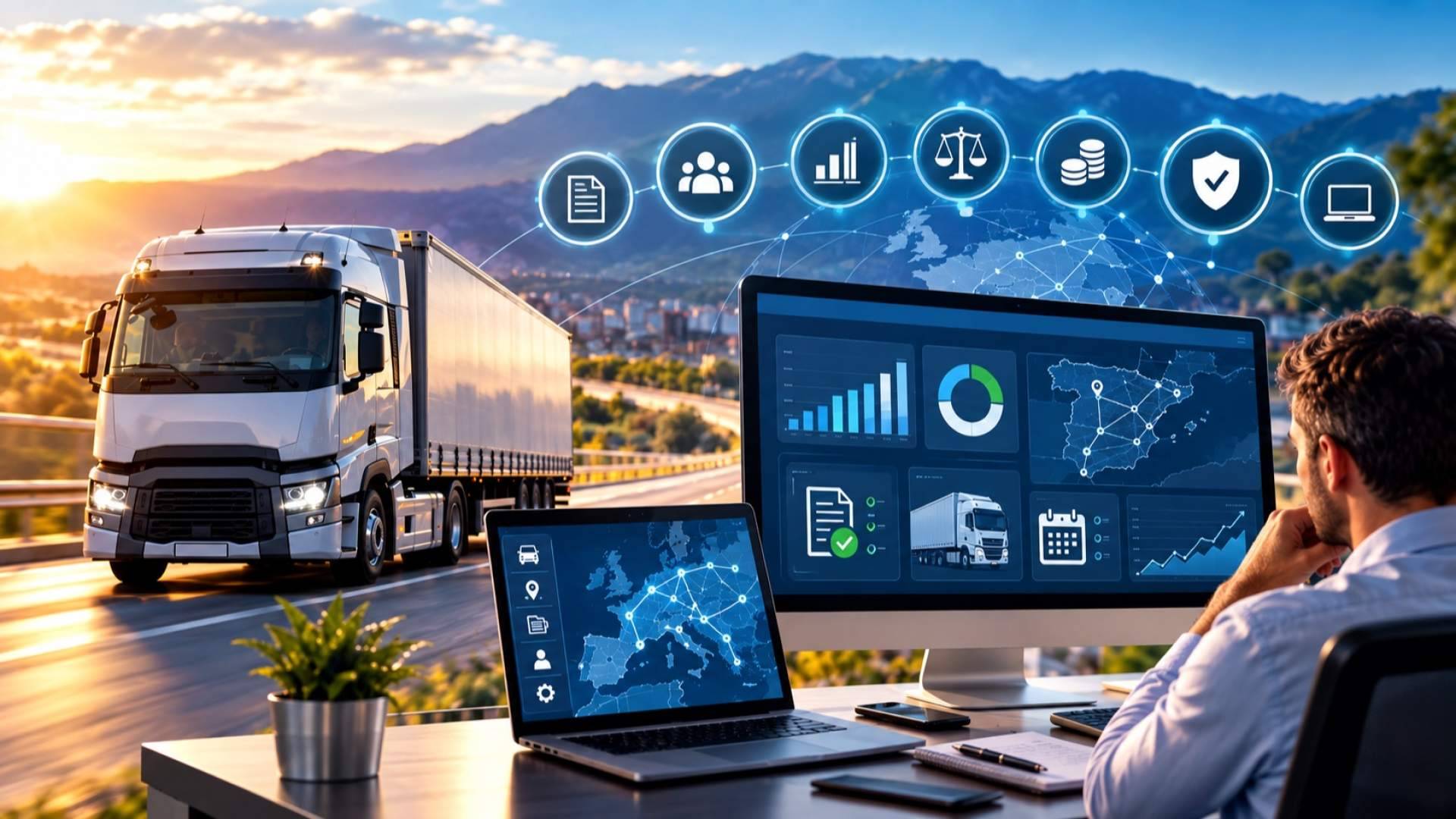 Gestoría especializada en transportes; sitTRANS ofrece una gestión integral adaptada al sector