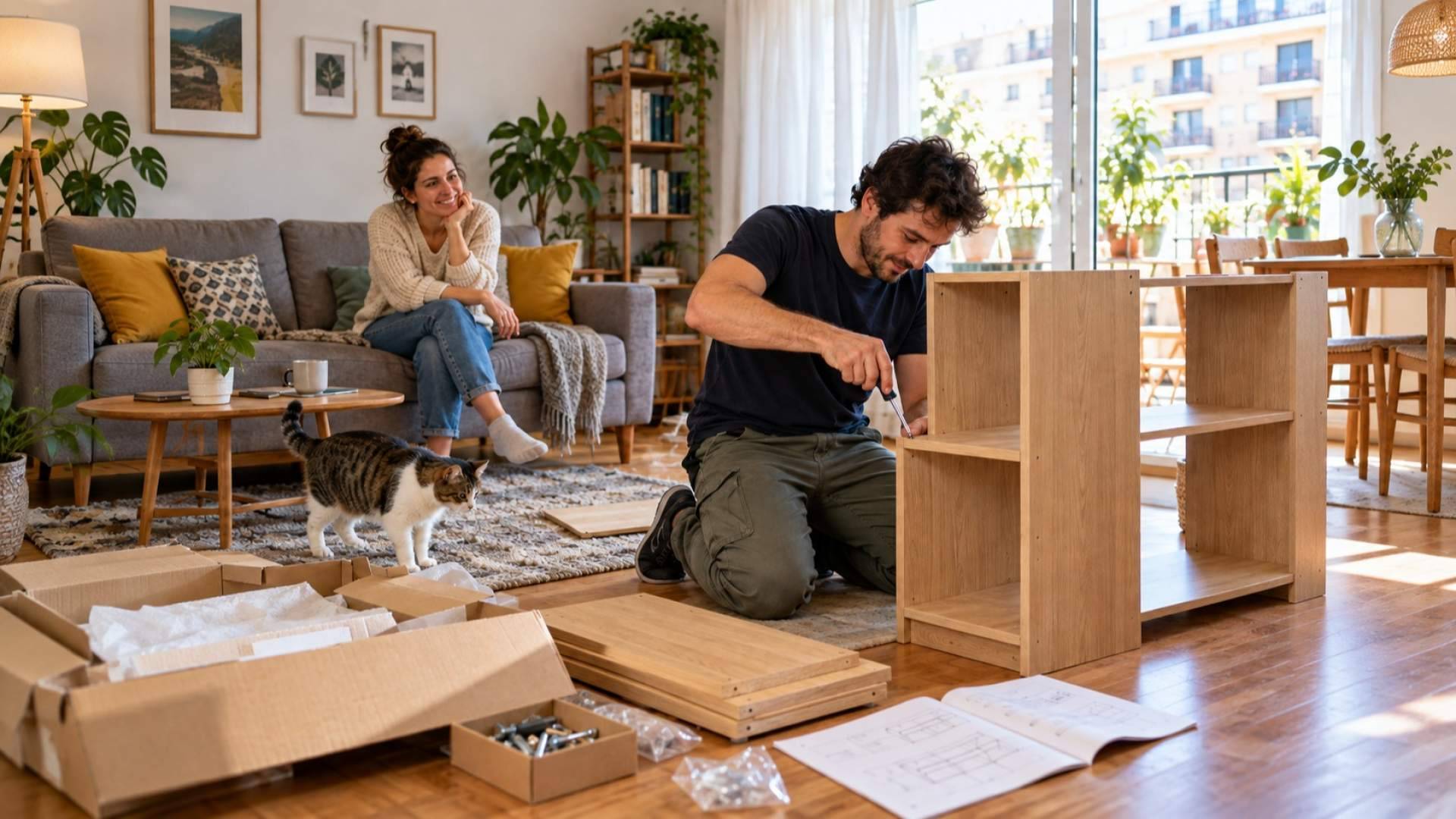 Las peticiones de montadores crecen un 26 %; cada vez más muebles llegan a casa con el montaje pendiente