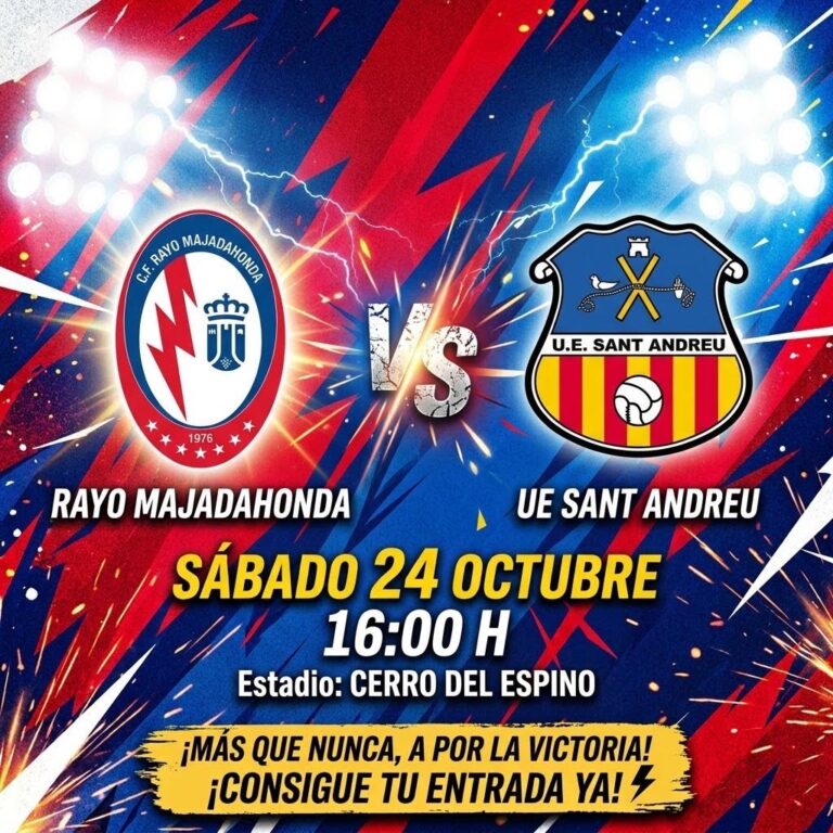«El Rayo Majadahonda se juega ser colista esta jornada o salir del descenso»: análisis del partido del sábado (16:00) contra el Sant Andreu