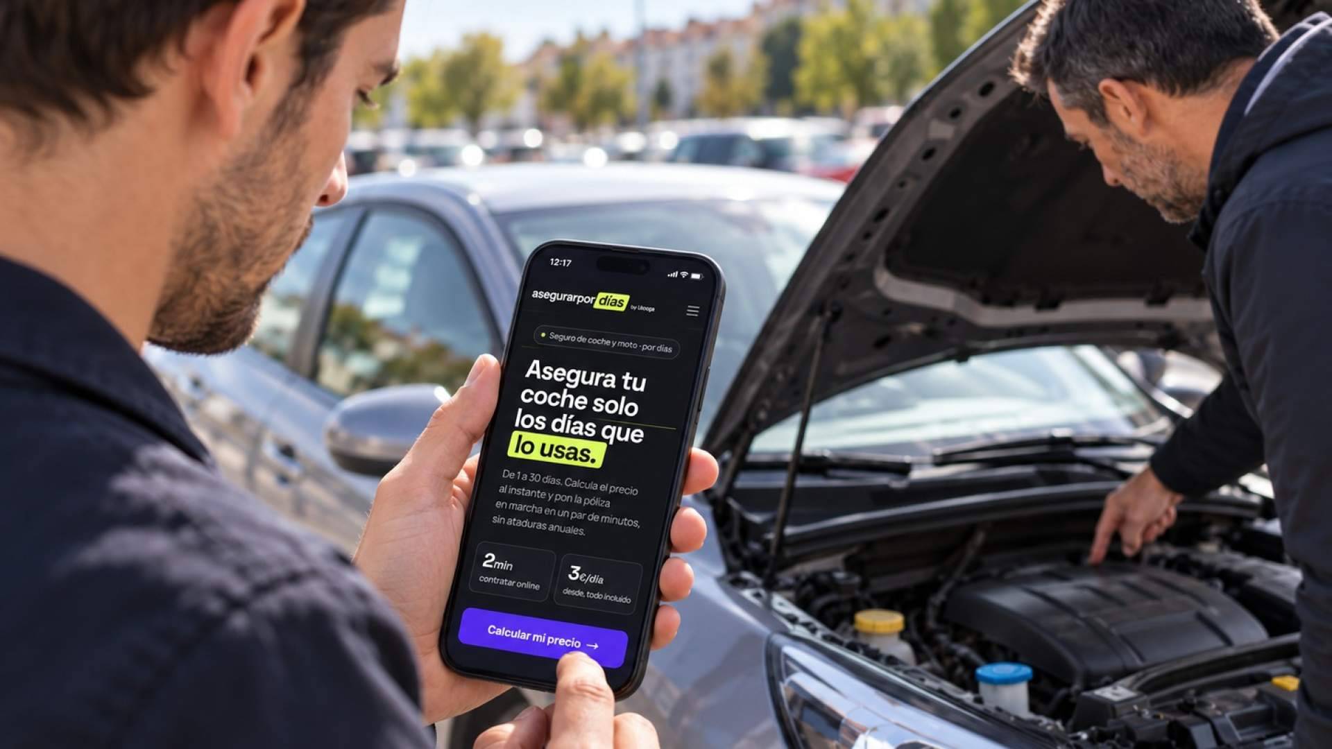 AsegurarPorDías; comprar un coche de segunda mano y llevárselo a casa asegurado desde el primer día