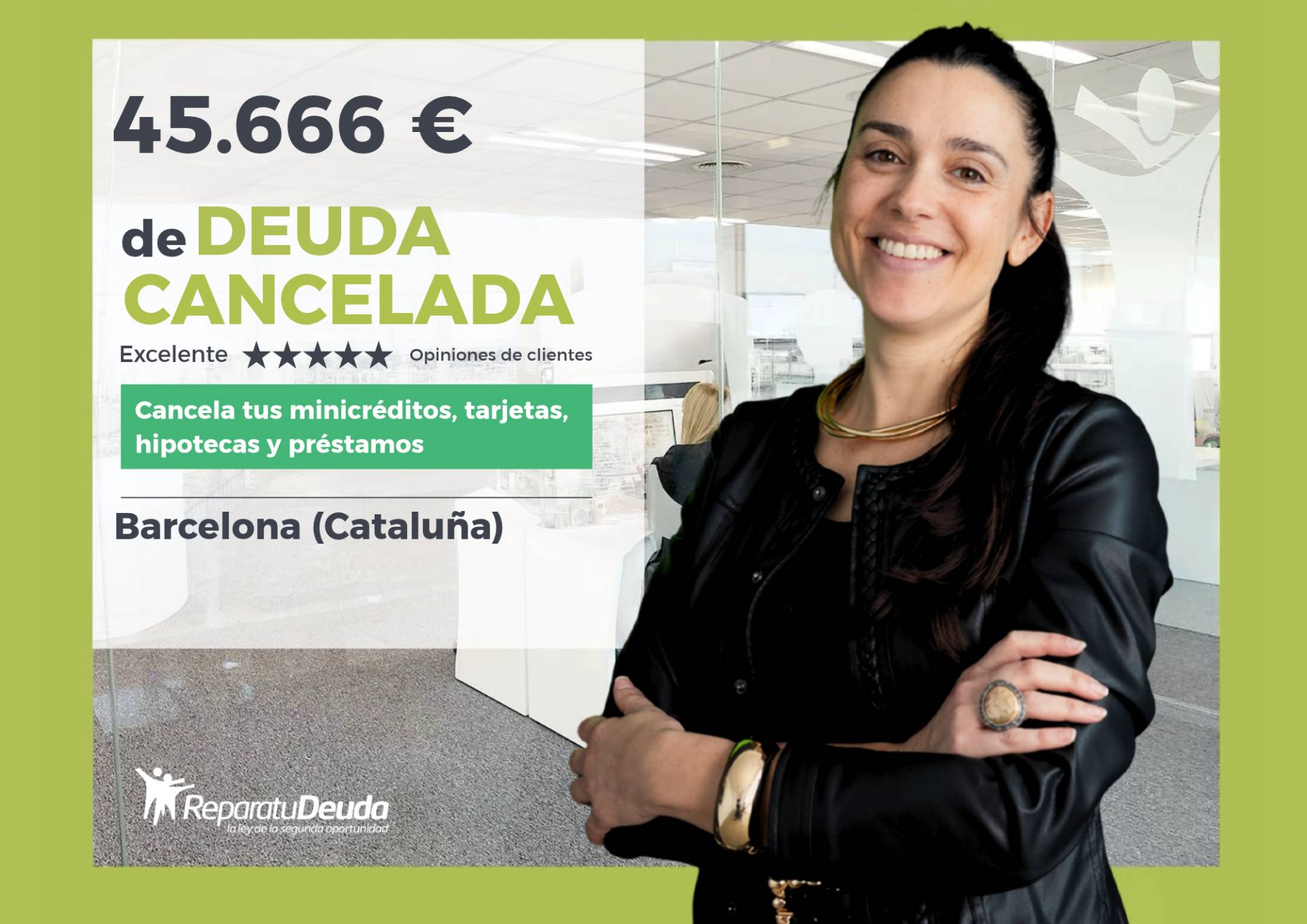 Repara tu Deuda libera a un hombre de 45.666 € en Barcelona (Cataluña) con la Ley de Segunda Oportunidad