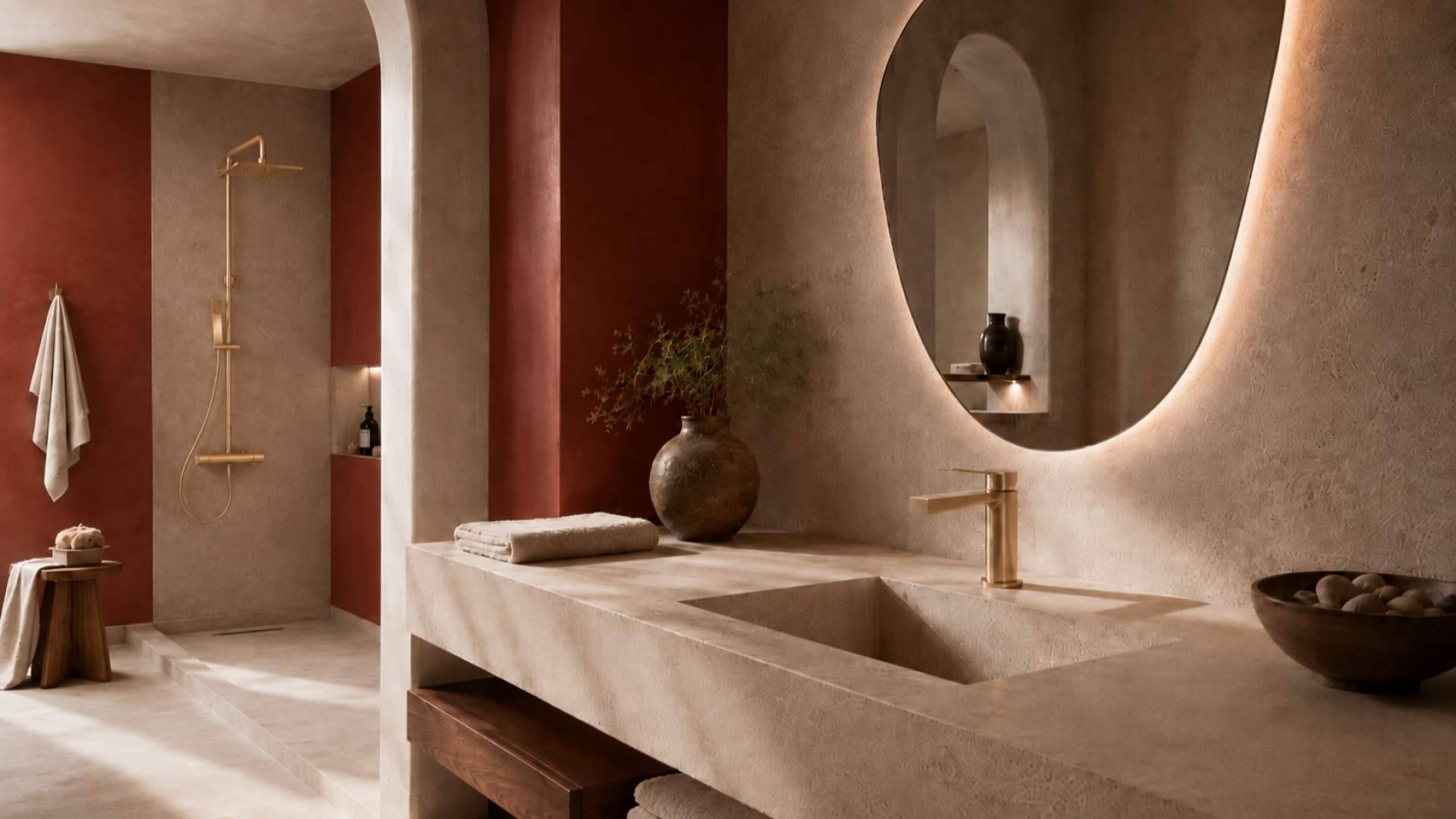 El efecto joya llega al baño; así transforma el oro un espacio