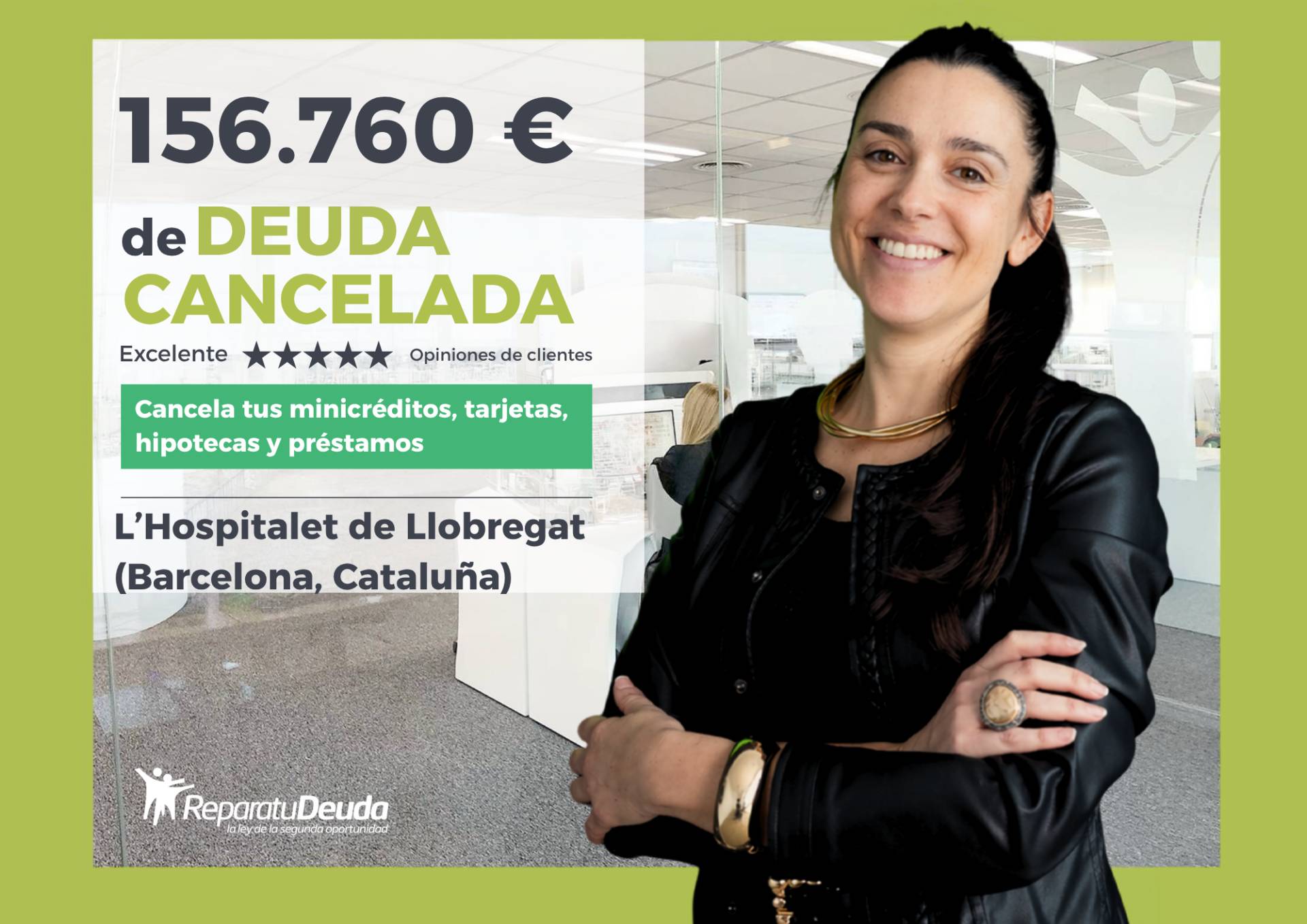 Repara tu Deuda elimina 156.760 € de deuda de un matrimonio de L’Hospitalet de Llobregat (Barcelona, Cataluña) con la Ley de Segunda Oportunidad