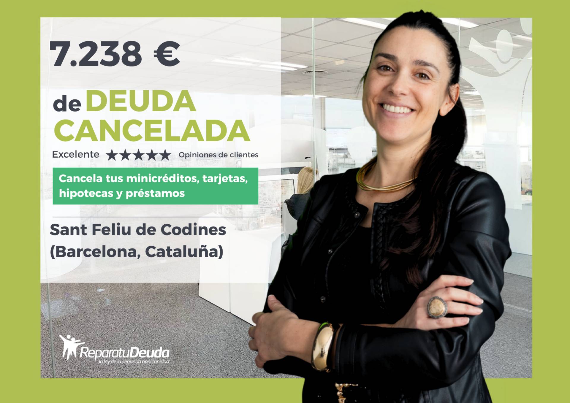 Repara tu Deuda; Ley de Segunda Oportunidad exonera 7.238 € en Sant Feliu de Codines (Barcelona, Cataluña)