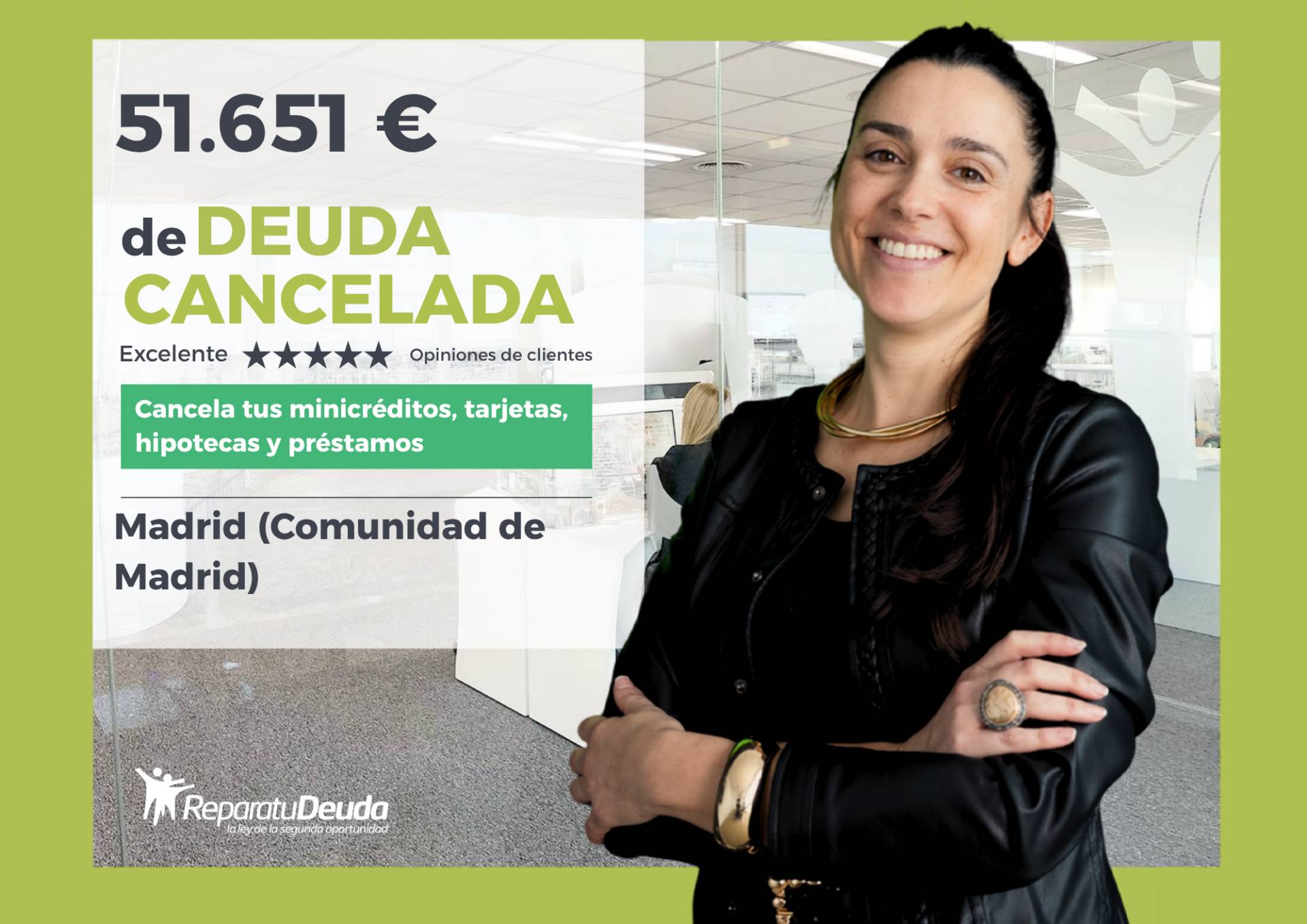 Repara tu Deuda abre un nuevo horizonte a un hombre de Madrid (Comunidad de Madrid): 51.651 € con la Ley de Segunda Oportunidad