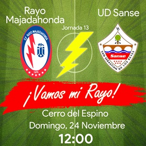 Rayo Majadahonda contra Sanse