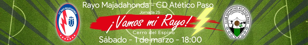 Rayo Majadahonda contra CD Atlético Paso