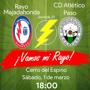 Rayo Majadahonda contra CD Atlético Paso