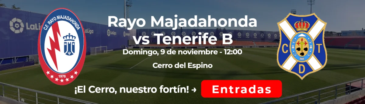 Rayo Majadahonda contra Tenerife B