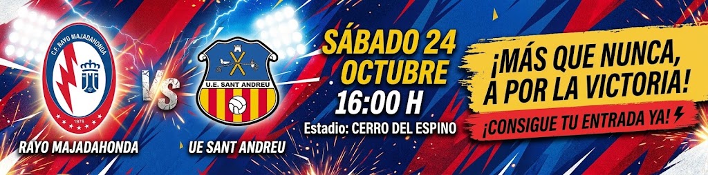 Rayo Majadahonda contra UE Sant Andreu
