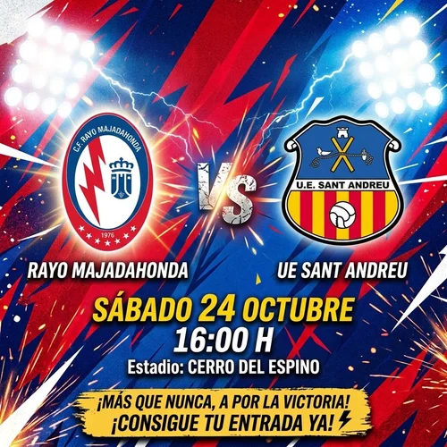 Rayo Majadahonda contra UE Sant Andreu